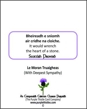 Bheireadh e sniomh air cridhe na cloiche