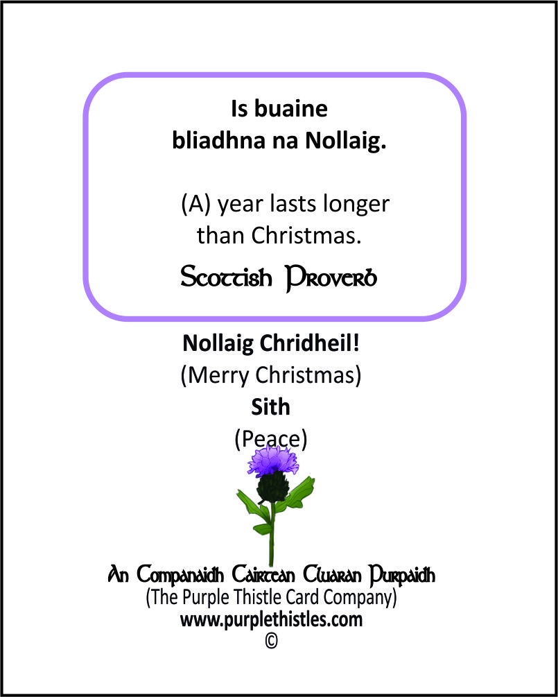 R - 002 B Is buaine bliadhna na Nollaig